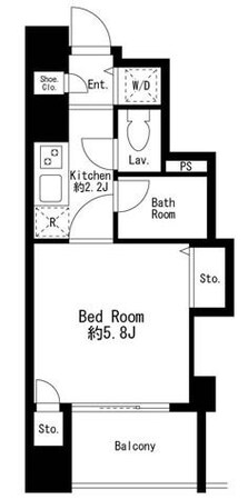 プライムアーバン日本橋茅場町の物件間取画像